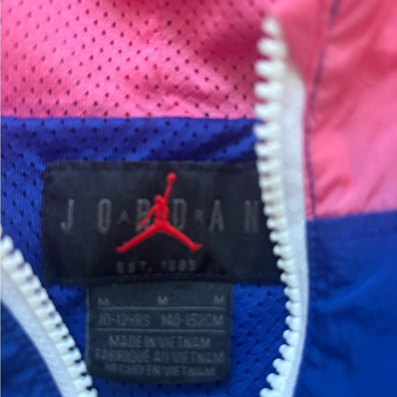 Nike Jordan Classic Multicolored Windbreaker Jacket Hoodie Youth Medium (10/12) - Picture 3 of 3